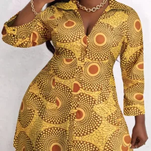 Robe africaine pour femme ronde
