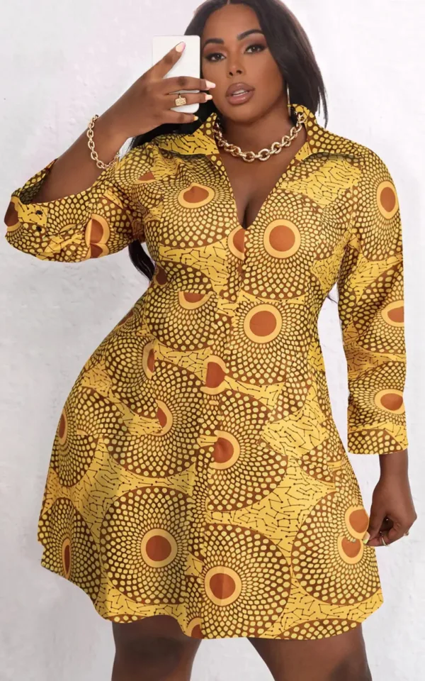 robe-africaine-pour-ronde-1 Robe africaine pour femme ronde