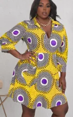 Vêtement traditionnel africain pour femme ronde