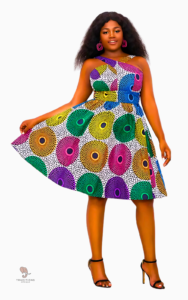 Robe colorée inspirée de la culture sénégalaise