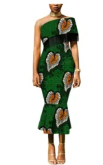 Robe Femme en Imprimé Wax Unique