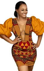Robe traditionnelle africaine en wax