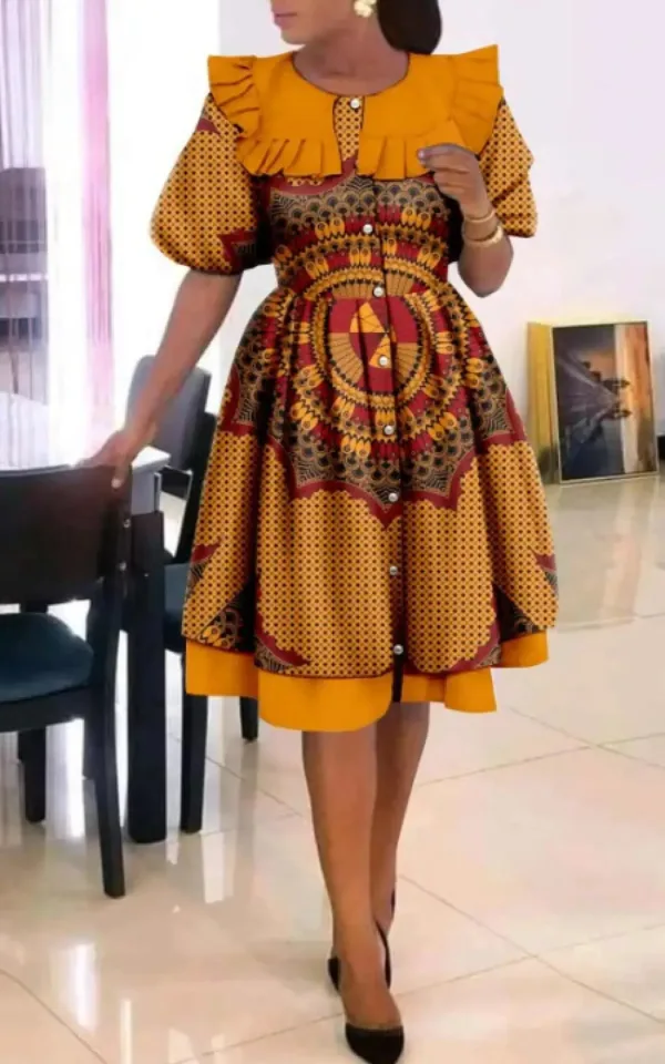 robe-afrique-1 Robe Afrique femme élégante et colorée