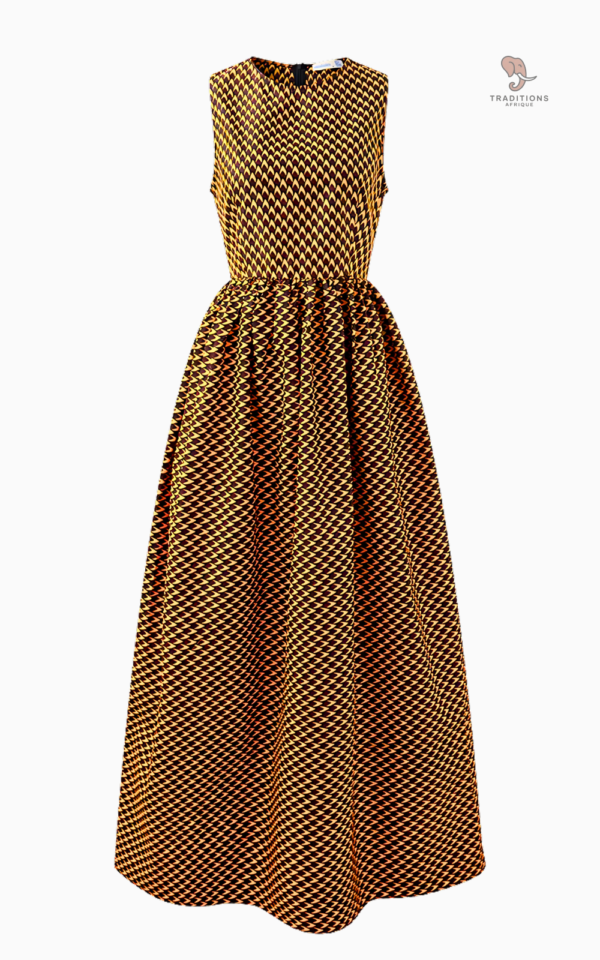 Robe Ankara Africaine pour femme, motif coloré et élégant