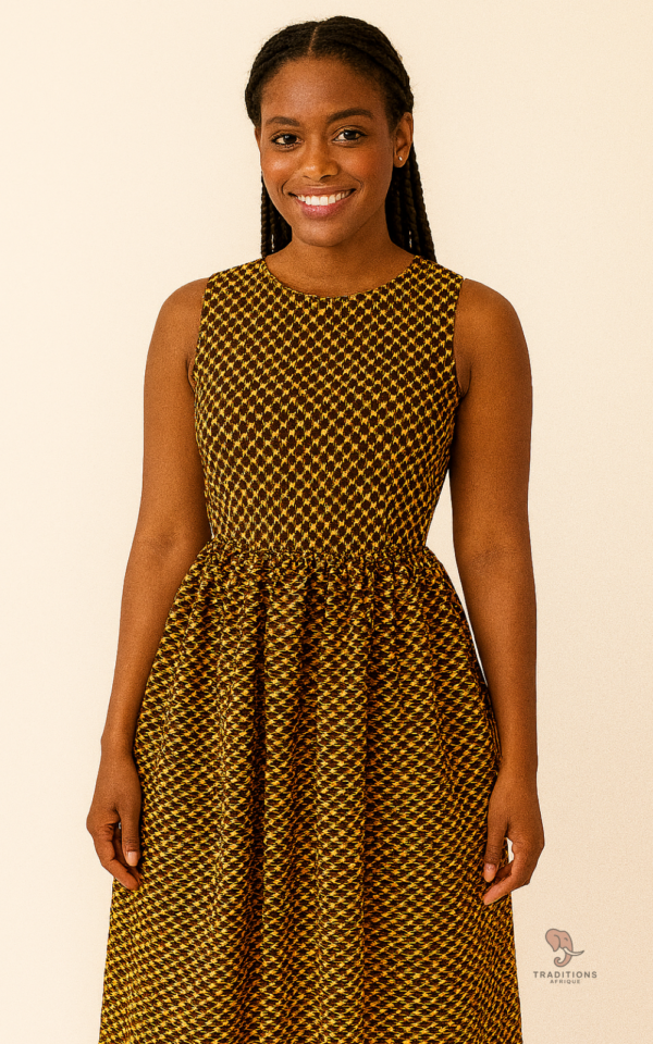 Robe Africaine avec imprimé Ankara, style unique et moderne