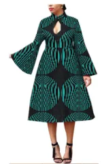 Vêtement africain élégant avec motifs colorés