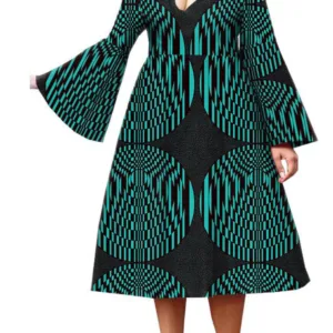 Vêtement africain élégant avec motifs colorés