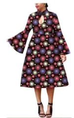 Robe femme au design africain vibrant et unique