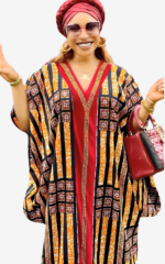 Robe Boubou Africain Rouge
