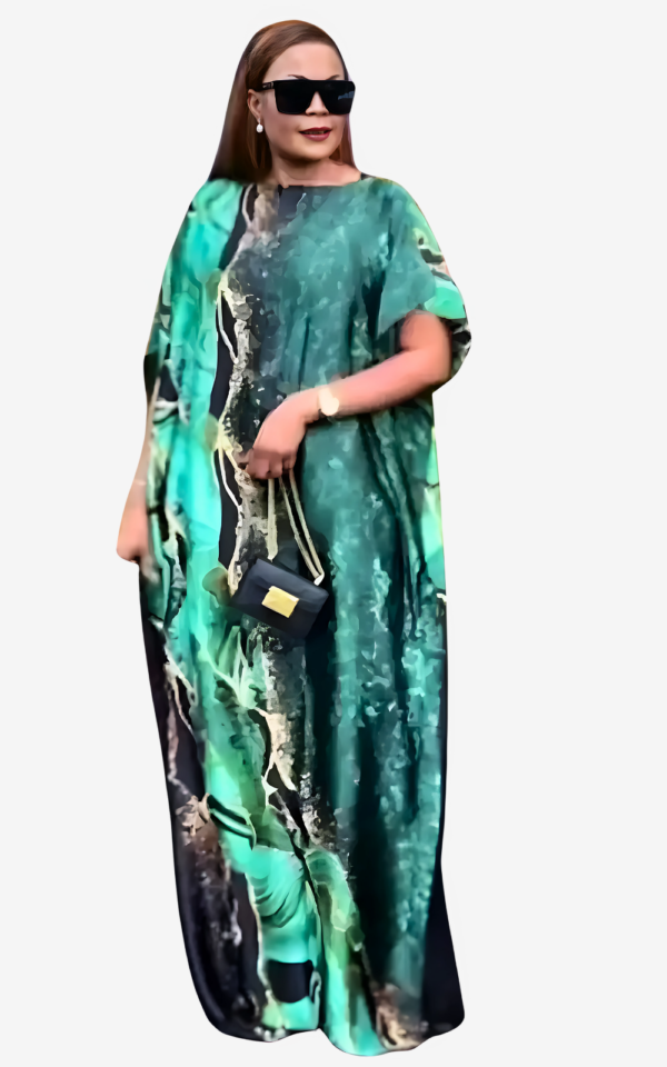 Robe femme en tissu africain ample