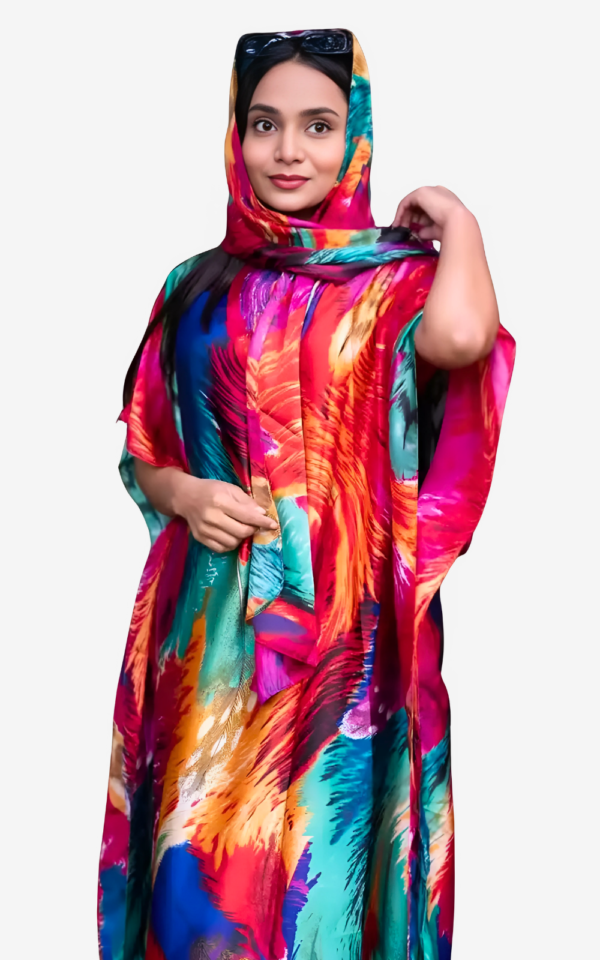Robe boubou à manches larges pour femme