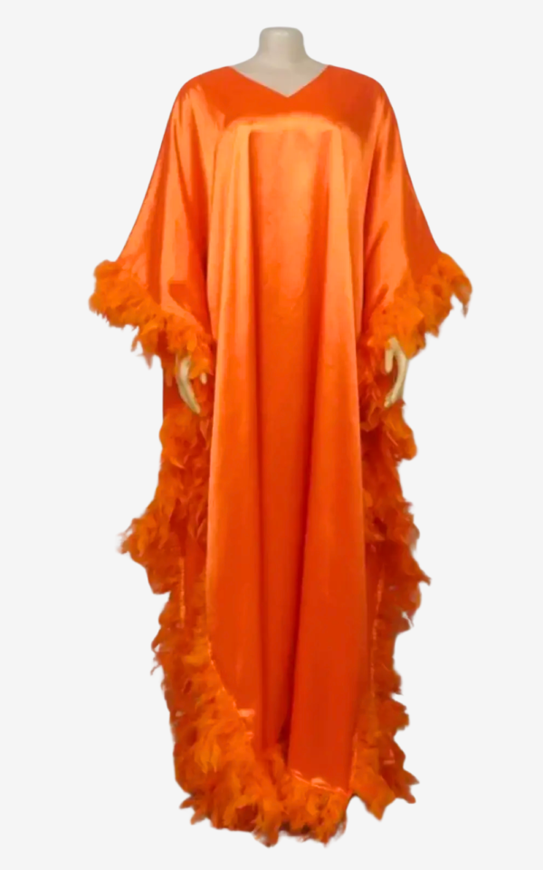 Robe en plumes, design Boubou pour occasion spéciale
