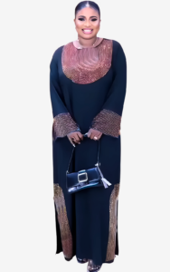 Tenue Africaine Élégante avec Paillettes