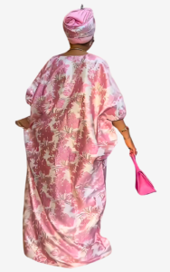 Col V et design Boubou pour robe rose féminine