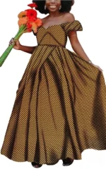 Robe femme à motifs géométriques africains