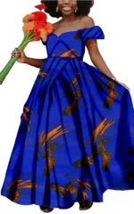 Robe d'été Africaine avec des couleurs éclatantes