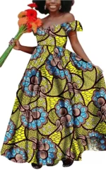 Robe d'inspiration africaine aux imprimés colorés