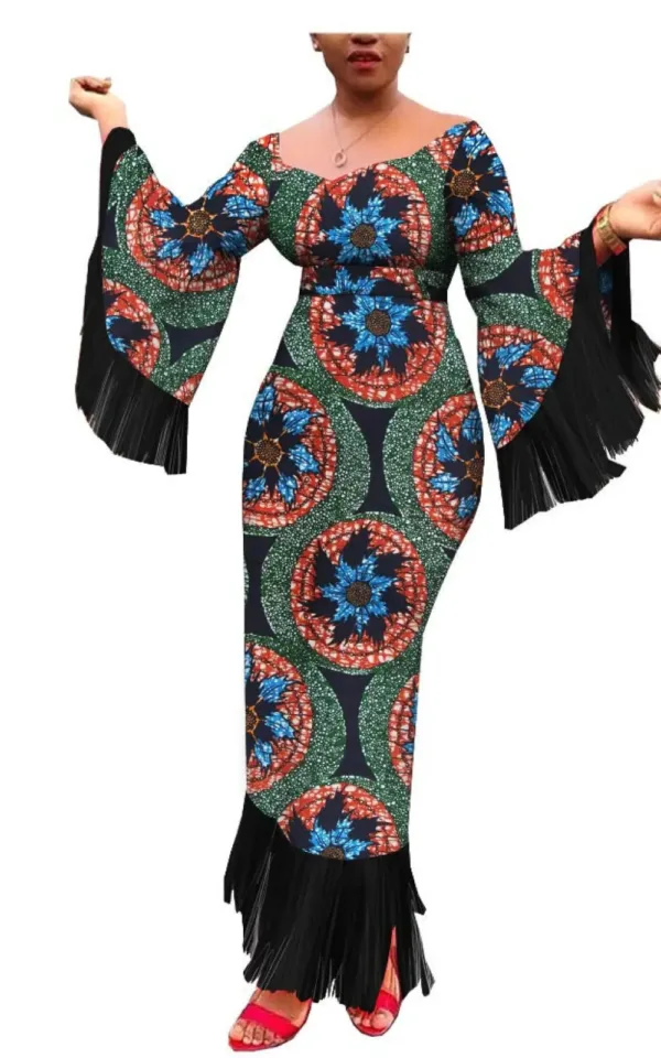 Robe d'inspiration africaine pour femme