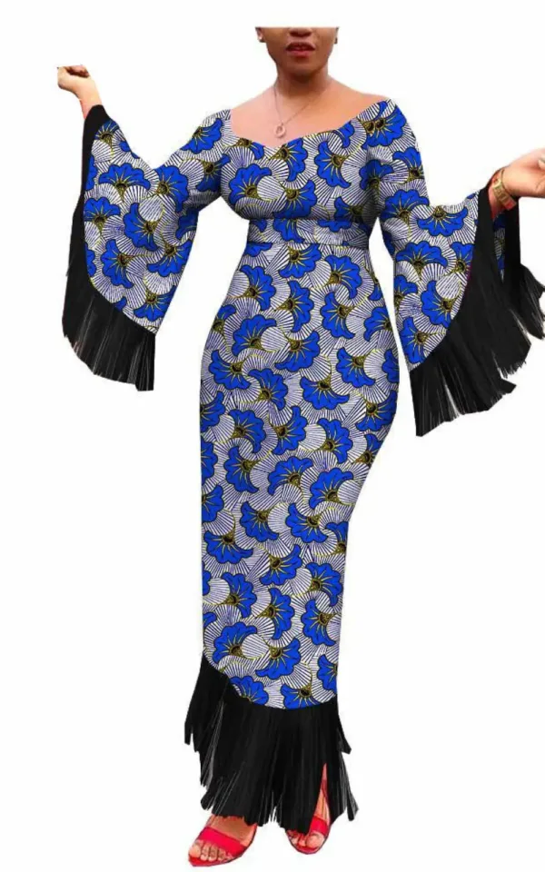 Robe africaine femme élégante et colorée