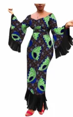 Vêtements africains : robe colorée chic