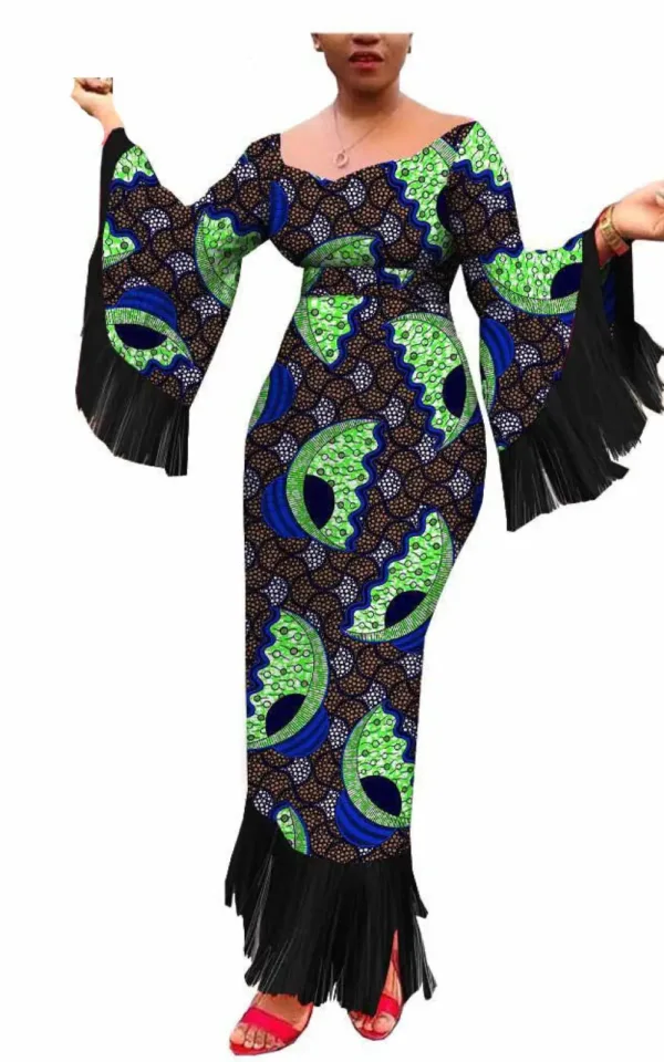 Vêtements africains : robe colorée chic