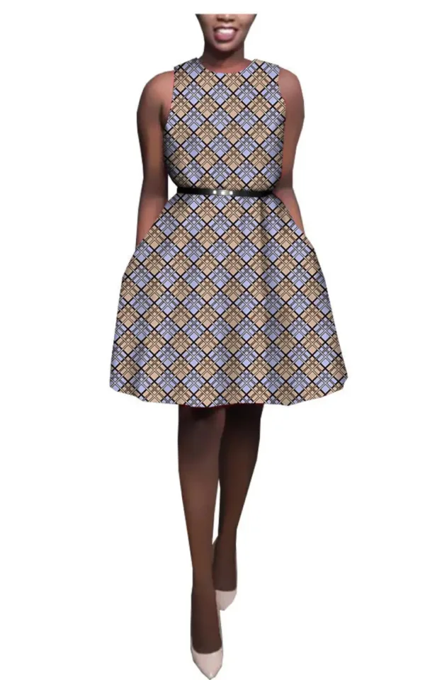 Style africain moderne en robe courte pour femme
