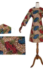 Robe colorée aux inspirations africaines pour femme