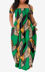 Style traditionnel africain, robe d'été vibrante