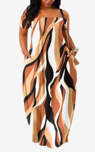 Robe légère pour les journées chaudes, inspiration africaine
