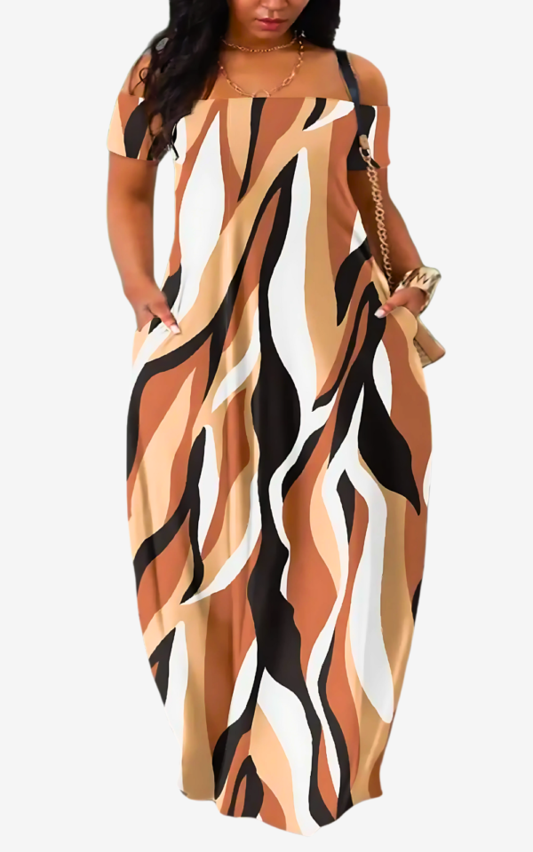 Robe légère pour les journées chaudes, inspiration africaine