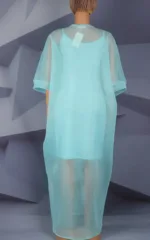 Robe de soirée élégante, bleu vibrant, pour femme