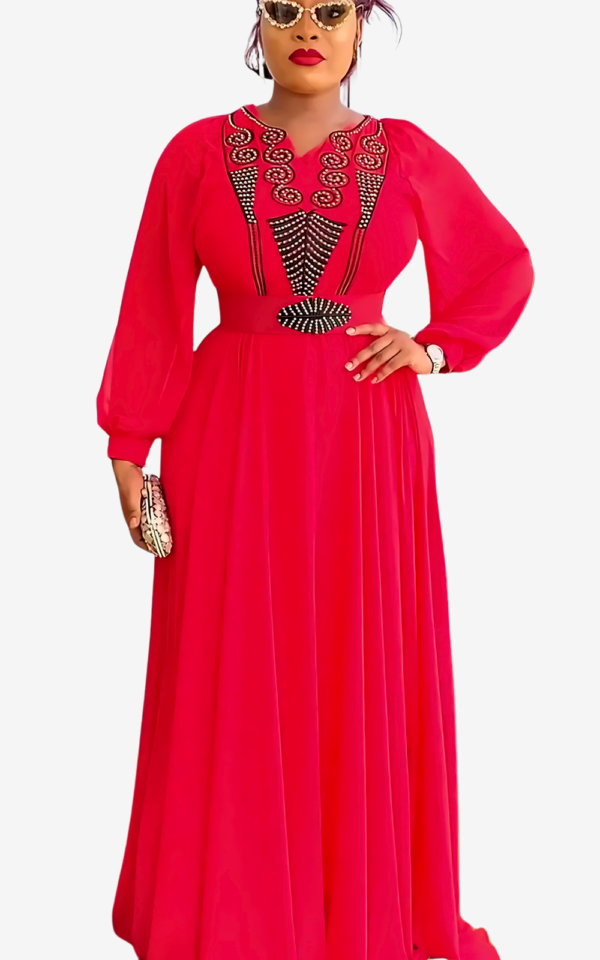 robe-de-soiree-africaine-en-mousseline-1 Robe de soirée africaine en mousseline