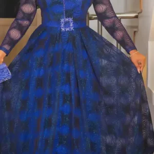 Robe de Soirée Africaine Grande Taille
