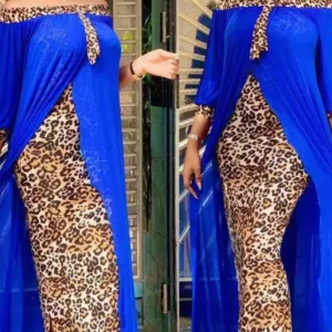 Robe Soirée Africaine Léopard