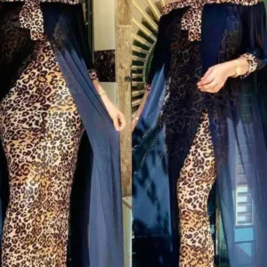 Robe Africaine Femme design léopard