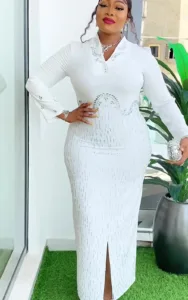 Robe traditionnelle africaine de soirée pour mariages