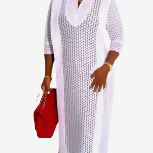 Robe africaine en dentelle élégante et moderne