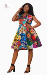 Robe Africaine Design pour femme aux motifs vibrants