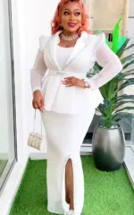 Robe stylée aux motifs africains