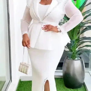 Robe stylée aux motifs africains