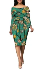 Robe en Pagne Africain pour Femme