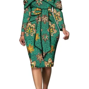 Robe en Pagne Africain pour Femme