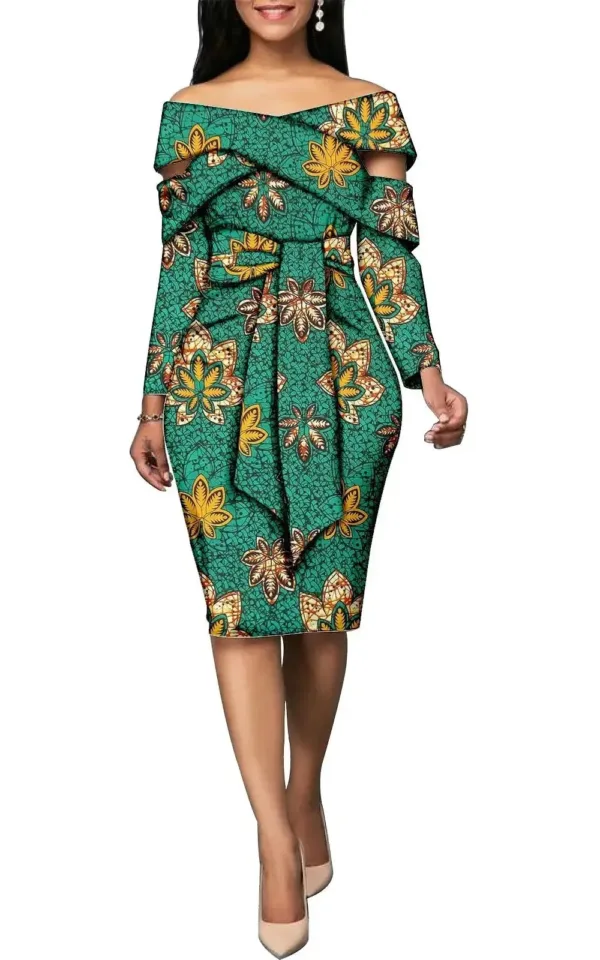 Robe en Pagne Africain pour Femme