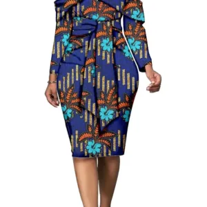 Vêtement Africain Femme en tissu traditionnel