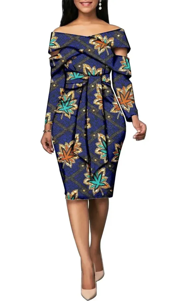 Style africain moderne, robe en Pagne pour femme
