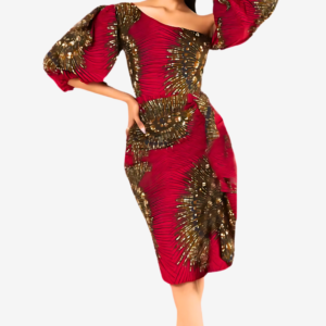Robe en tissu africain pour femme