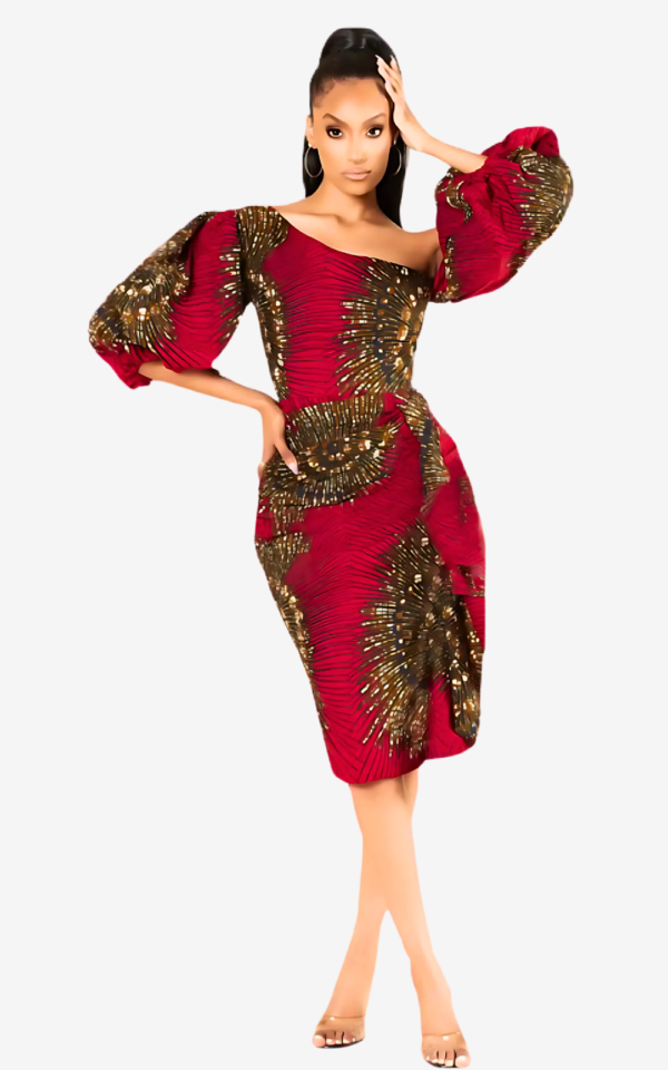 Robe en tissu africain pour femme