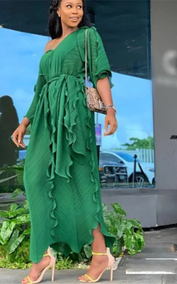 Robe colorée inspirée de l'art africain