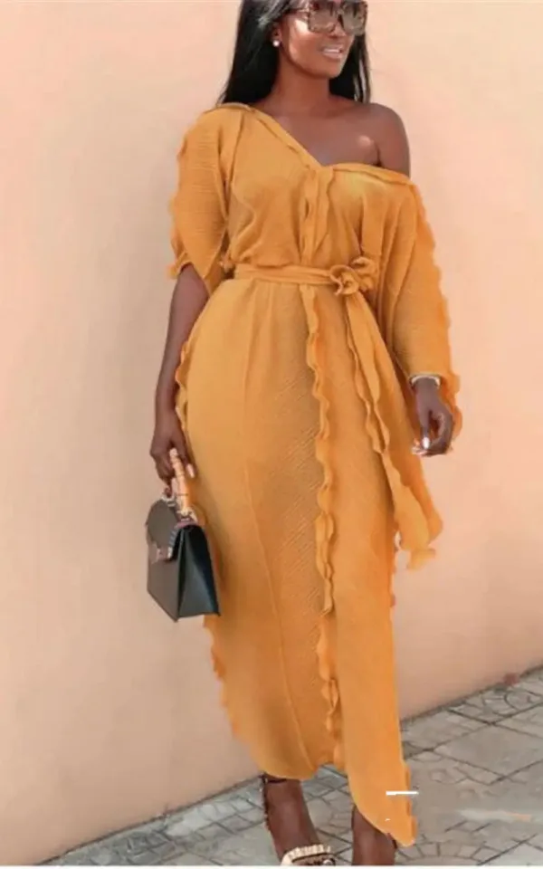 Robe longue pour femme aux couleurs éclatantes