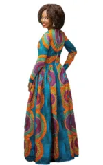 Robe culturelle pour femmes en tissu africain authentique